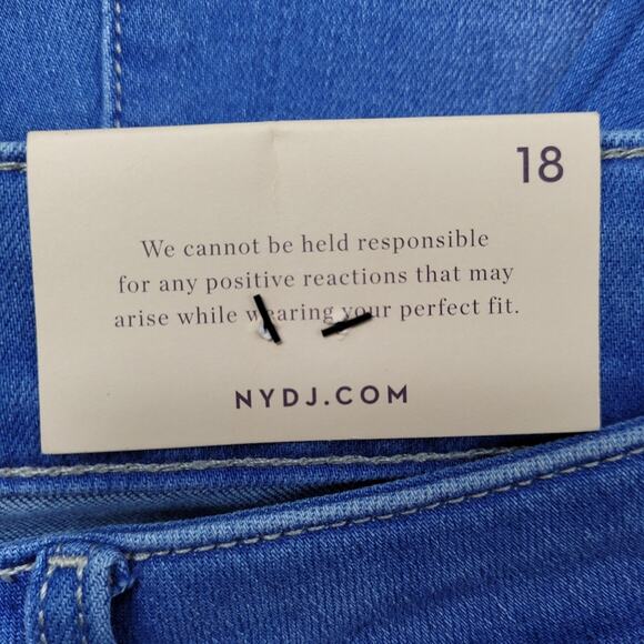 NWT NYDJ Marilyn Edgewater Straight Ankle Jeans size 18 - Picture 13 of 15